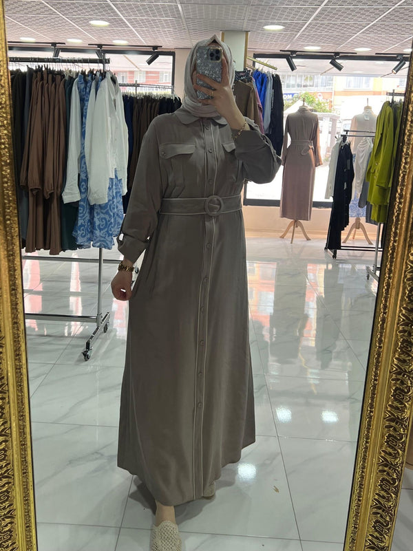 Armine Trend Kemerli Elbise